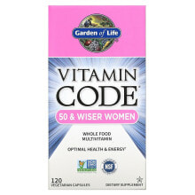 Garden of Life, Vitamin Code, мультивитамины из цельных продуктов для женщин от 50 лет, 240 вегетарианских капсул