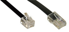Кабели и разъемы для аудио- и видеотехники InLine 18863 телефонный кабель 3 m Черный