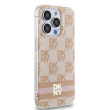 DKNY Dkhmp13XhcptSP iPhone 13 Pro Max 6.7 Iml Checke Mono Pattern&Printed Stripes phone case