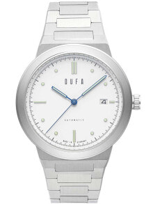 Мужские наручные часы с серебряным браслетом DuFa DF-9033-11 mens automatic 40 mm 5ATM