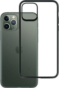 чехол силиконовый прозрачный с черной окантовкой iPhone 12 Pro Max 3MK