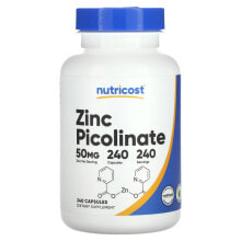 Zinc Picolinate, 50 mg, 240 Capsules