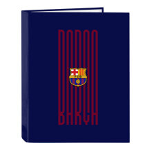 Ring binder F.C. Barcelona 24/25 Maroon Navy Blue A4 26.5 x 33 x 4 cm