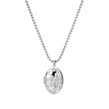 Ювелирные колье Silver oval necklace with diamond Memories Locket DP773