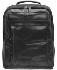 Купить мужские рюкзаки Mancini: Men's Buffalo Backpack with Dual Compartments for 15.6" Laptop