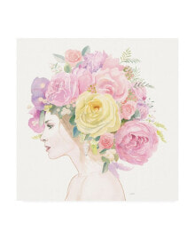 Trademark Global james Wiens Flowers in her Hair Canvas Art - 15.5