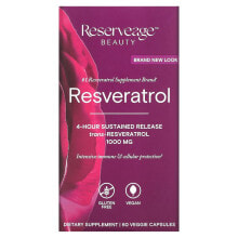 Reserveage Nutrition, Ресвератрол, 500 мг, 60 растительных капсул