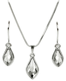 Ювелирные колье Timeless set of earrings and Flame Crystal necklace