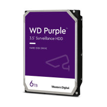Внутренние жесткие диски (HDD) Жесткий диск HDD  Western Digital Purple Surveillance 3.5" 6000 GB SATA WD62PURZ