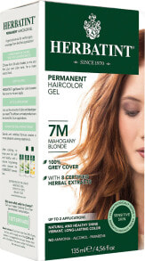 Краска для волос Herbatint Permanent Haircolor Gel 7M Mahogany Blonde Перманентная гель-краска для волос 135 мл