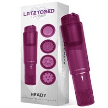 Вибратор LATETOBED Heady Stimulator Multi-Head Purple
