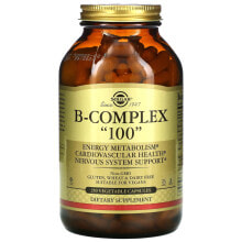 Витамины группы B solgar, B-Complex &quot;100&quot;, 250 Vegetable Capsules