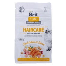 Корм для котов Brit Care Grain Free Haircare Healthy & Shiny Coat Для взрослых Курица Лососевый 400 g