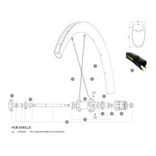 MAVIC 10 Slots Aero Hub Caps 3 Units