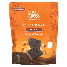Keto Bark, Milk Chocolate, Caramel Crunch, 15 Mini Packs, 6 oz (170 g)