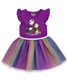 Купить детские платья и сарафаны для девочек Disney: Toddler Girls Raya and the Last Dragon Mermaid Frozen Nightmare Before Christmas Tulle Dress to