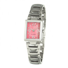 Женские наручные часы женские часыаналоговые квадратные розовый циферблат серебристые Chronotech