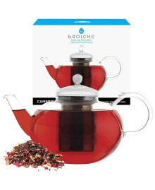 Cambridge Large Glass Teapot with Stainless Steel Tea Infuser, 68 fl oz Capacity