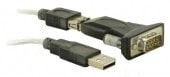 Компьютерные разъемы и переходники DeLOCK USB 2.0 to Serial Adapter USB A RS-232 Черный 61425