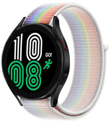 Ремешок или браслет для часов 4wrist Provlékací řemínek pro Samsung 22 mm - Light Rainbow