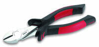 Cimco 10 0526 - Diagonal-cutting pliers - Shock resistant - PU plastic,Steel - Plastic - Black/Red - 16 cm