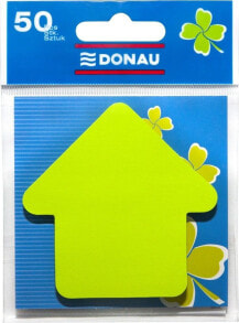 Donau Bloczek samoprzylepny DONAU, 1x50 kart., strzałka, zawieszka, zielony
