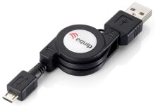 Equip 128595 USB кабель 1 m 2.0 USB A Micro-USB B Черный