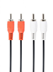 Cablexpert CCA-2R2R-6 аудио кабель 1,8 m 2 x RCA Черный, Красный, Белый