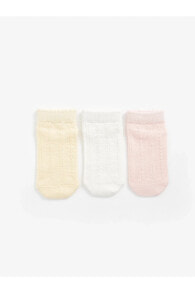 Basic Kız Bebek Patik Çorap 3'lü