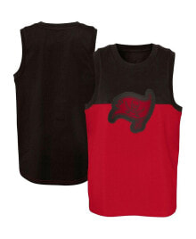 Outerstuff big Boys Red, Pewter Tampa Bay Buccaneers Revitalize Tank Top