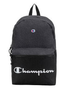 Мужские рюкзаки мужской спортивный рюкзак серый черный с логотипом Champion Manuscript Backpack, Black
