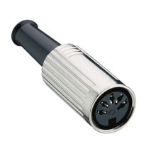 Комплектующие для кабель-каналов Lumberg 0121 06 коннектор DIN 6 poles Черный, Металлический