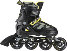 NILS Extreme NA11002 recreational adjustable black roller skates, size 35-38