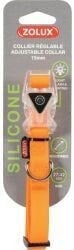 Ошейники для собак zolux Orange silicone collar 15mm