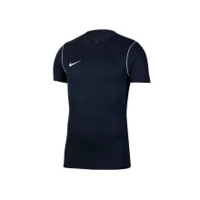 Мужские спортивные футболки Мужская футболка спортивная  черная однотонаня Nike Park 20
