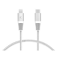 KSIX MFI 3A Braided 2 m USB-C To Lightning Cable