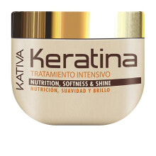 Маски и сыворотки для волос kativa Intensive Nutrition Keratin Hair Treatment Интенсивно питательная, разглаживающая кератиновая маска для блеска волос  500 мл