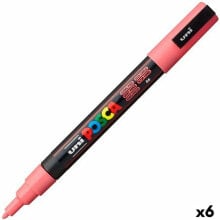 Acrylic paint marker POSCA PC-3M Coral 0,9-1,3 mm (6 Units)