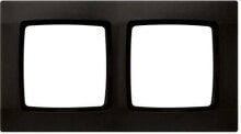 Розетки, выключатели и рамки Ospel Karo frame 2-fold chocolate metallic (R-2S / 40)