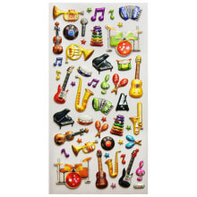 GLOBAL GIFT Tweeny Foamy Musical Instruments Brillo Stickers