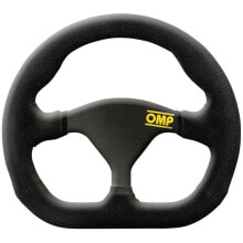 Racing Steering Wheel OMP Formula Quadro Suede Black 25 x 23 cm