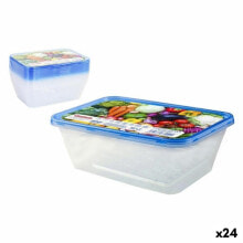 Set of lunch boxes Privilege 49787 Rectangular 750 ml 18 x 12 x 6 cm (24 Units) (9 pcs)