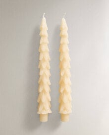 Pack of christmas tree candles (pack of 2)