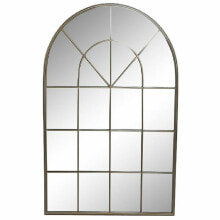 Wall mirror DKD Home Decor Mirror Golden Metal Windows (82,5 x 3 x 130,5 cm)