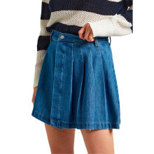 PEPE JEANS Mini Pleat Denim Skirt