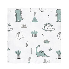 BIMBIDREAMS Dinos 120X120 Cm Bamboo Muslin