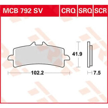 TRW Hyper-Carbon Racing Aprilia RSV4 1000 Factory 10 Front Brake Pads