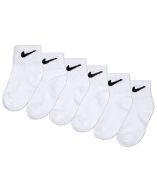 Nike baby Boys or Baby Girls Assorted Ankle Socks, Pack of 6