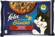 Nestle FELIX sasz.4x85g SENSATIONS SAUCES WIEJSKIE SMAKI w sosie /12