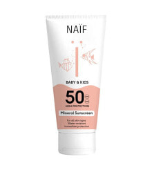 Купить средства для загара и защиты от солнца NAIF: Sun protection cream for children and babies SPF 50 Baby & Kids (Mineral Sunscreen) 100 ml